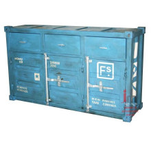 Blue Container Anrichte